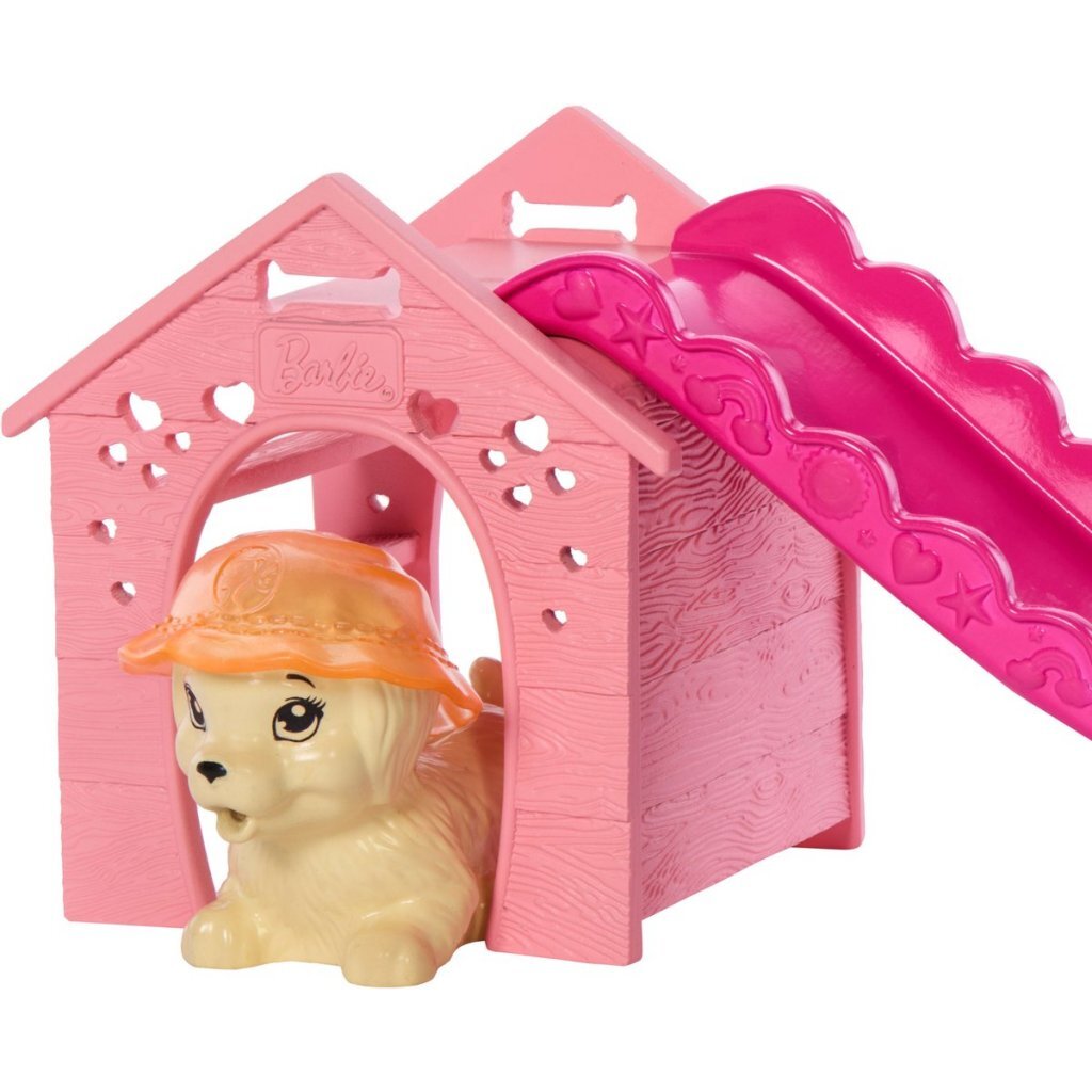 Barbie Family Puppy Pool Party Playset with Doll and Accessories