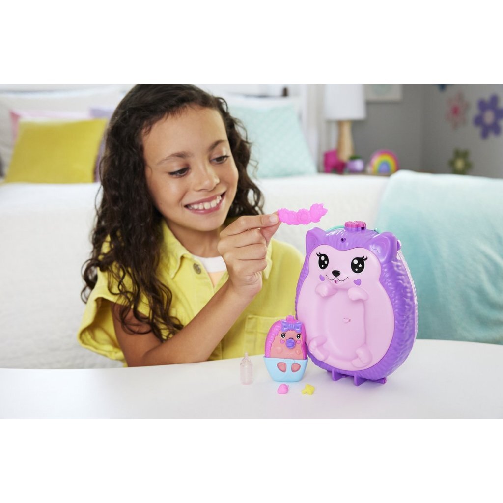 Polly Pocket Hedgehog Playset with 2 Micro-Dolls and Accessories