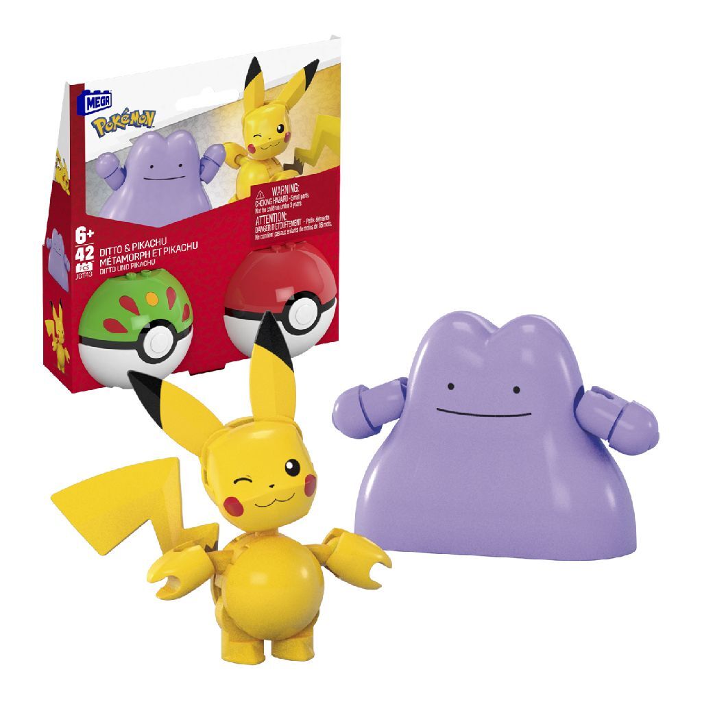 Mattel Mega Pokémon Pikachu and Ditto Building Set