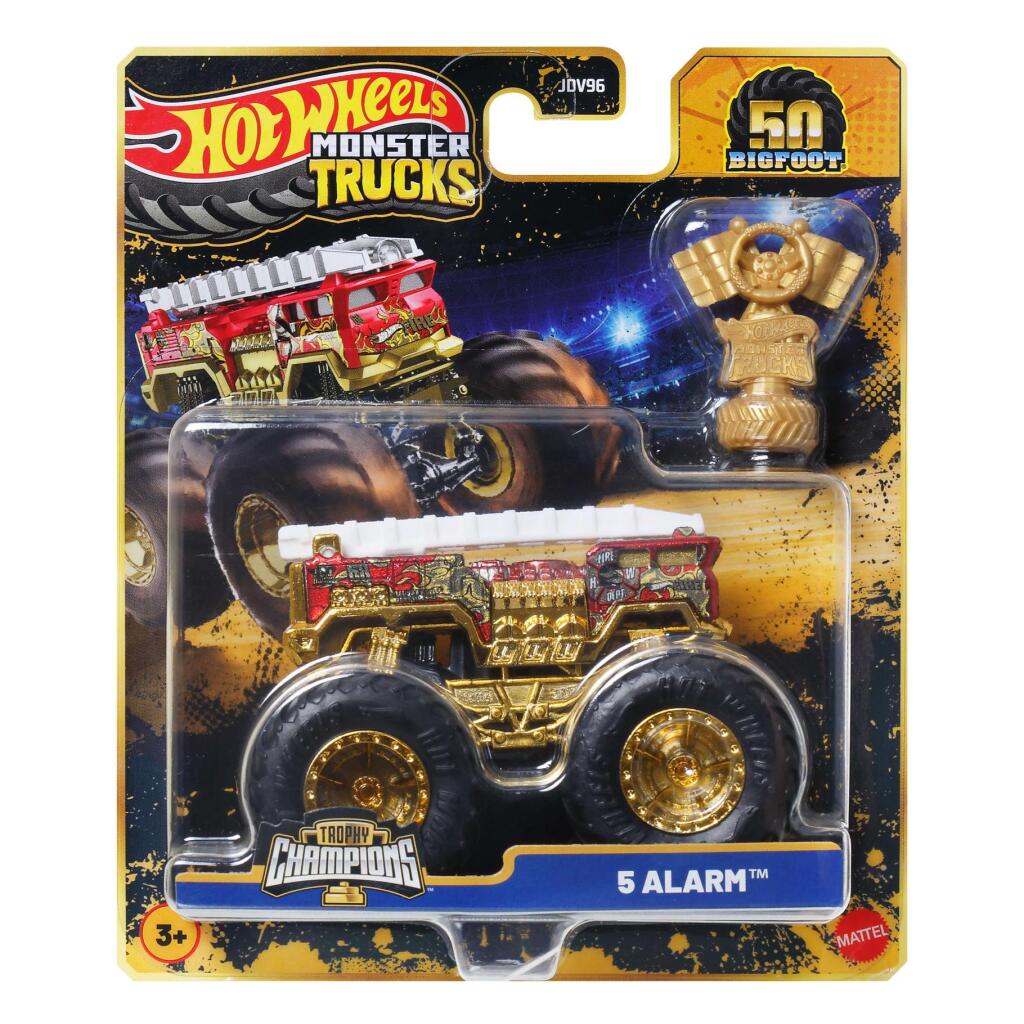 Hot Wheels Monster Truck Bigfoot Trophy Champions Assorted - 1:64 Scale