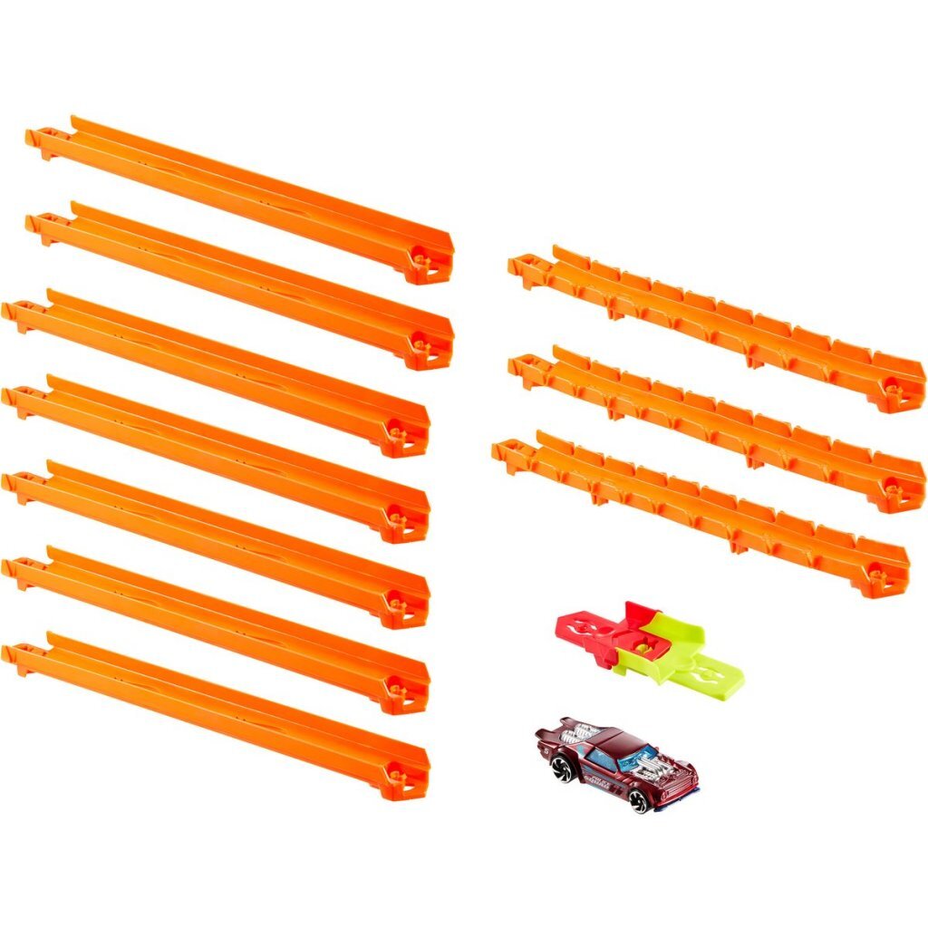 Hot Wheels Track Creator Starter Set with Vehicle and Track Pieces