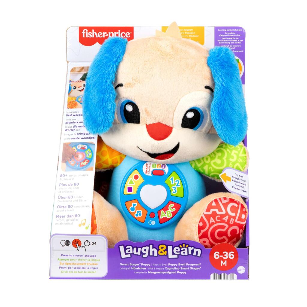 Fisher Price Laugh and Learn Puppy - Interactive Toy with Songs and Learning Stages - Suitable for 6 Months+