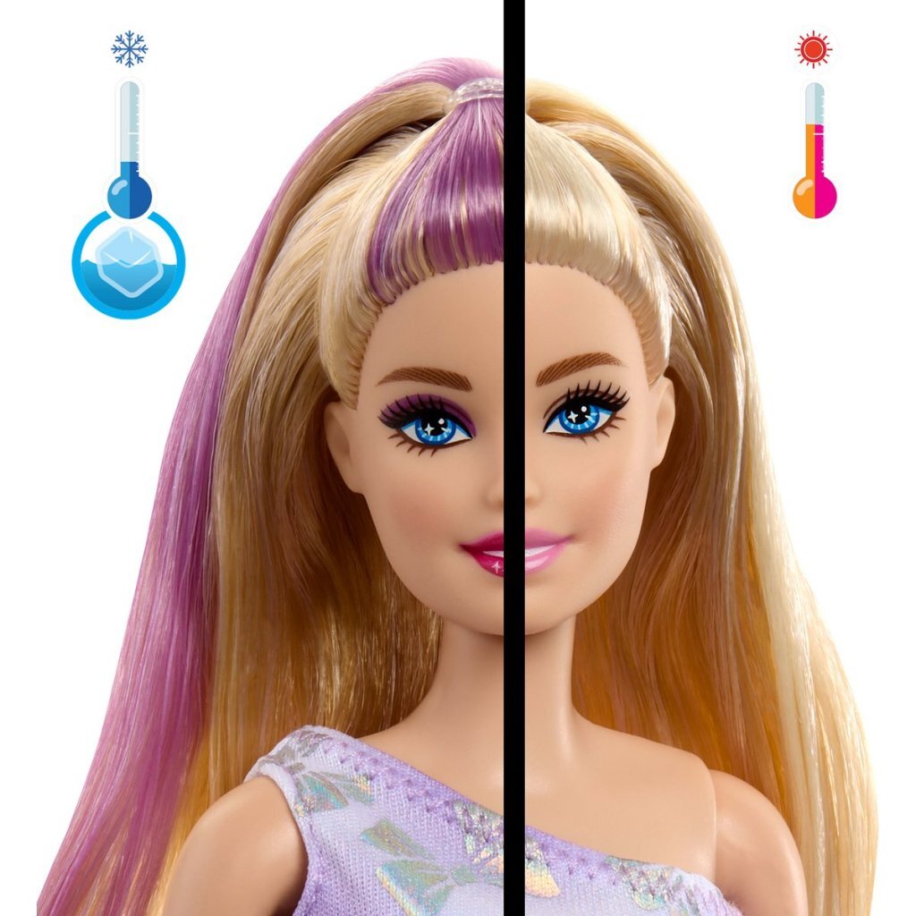 Barbie → Party Unboxed Doll → Purple Highlights → Ages 3+