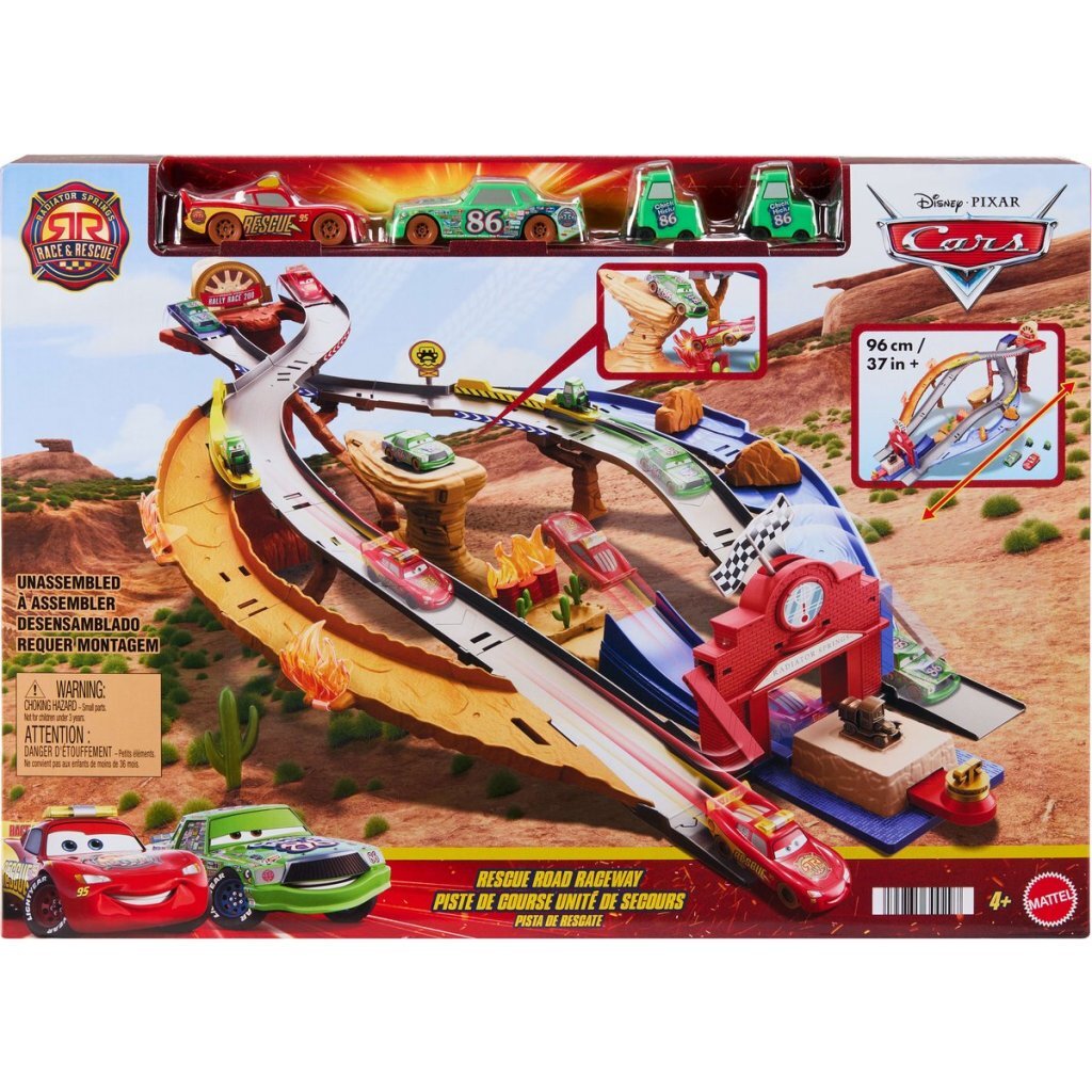 Disney Cars Playset Chick Hicks and Pit Team