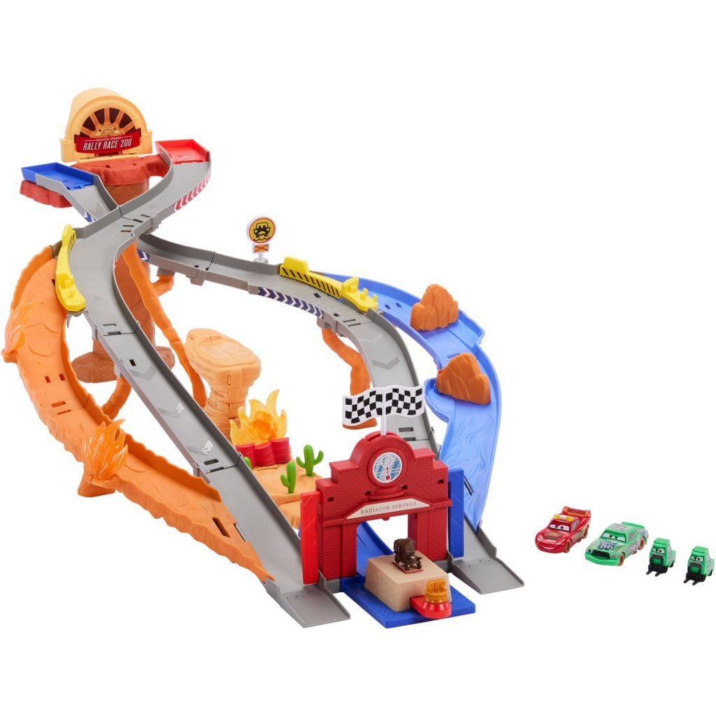 Disney Cars Playset Chick Hicks and Pit Team