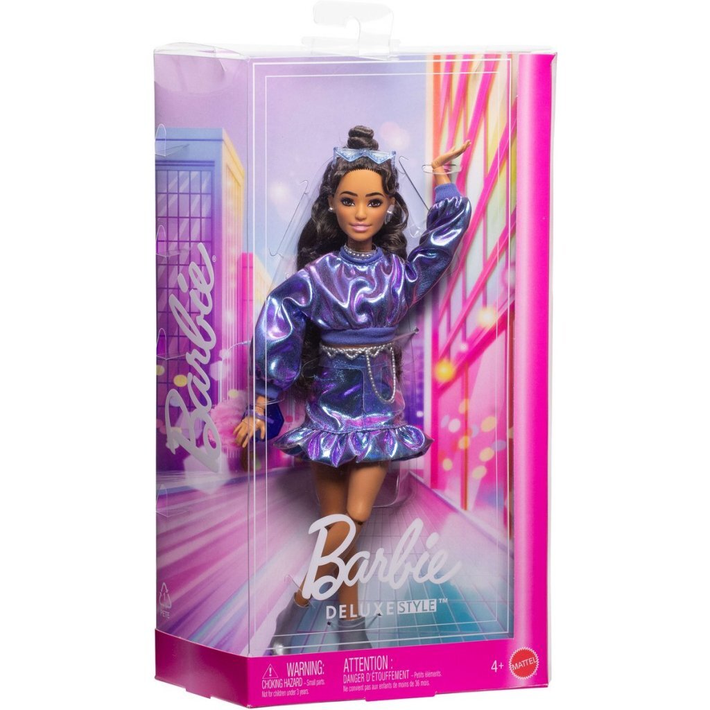 Barbie Fashion Deluxe Style Blue Sweater Doll with Accessories