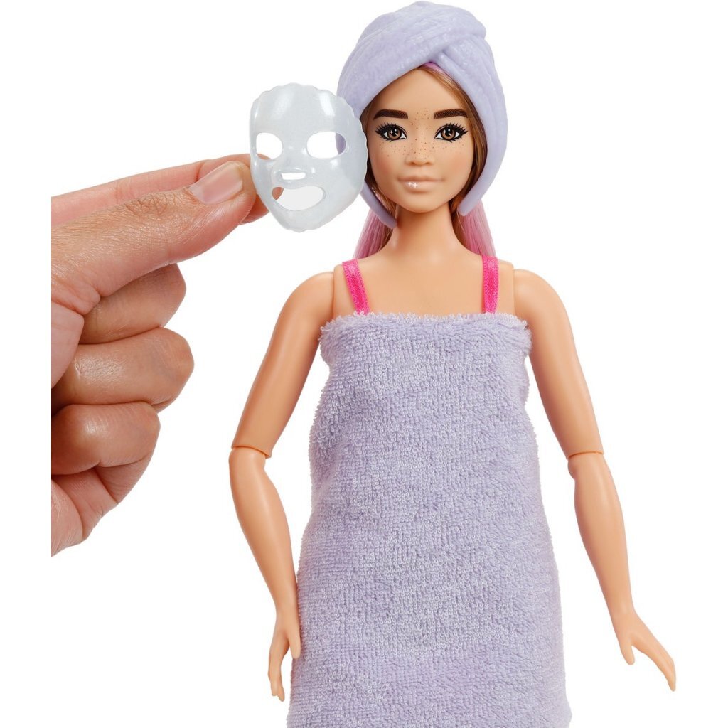 Barbie Reveal Party Unbox Glam Pink Curvy Doll with Surprises for Kids Aged 3 and Up