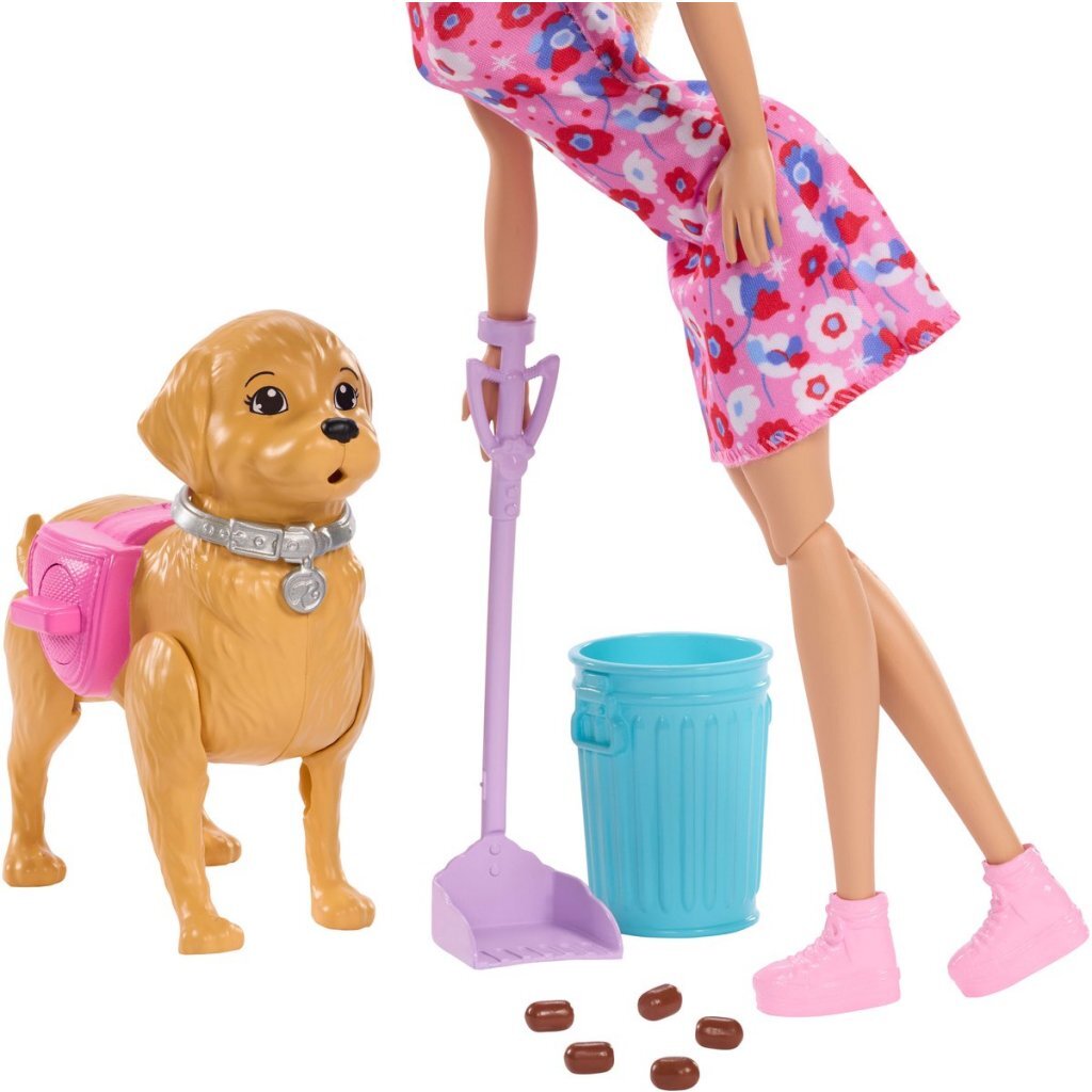 Barbie Family & Friends Walk & Potty Playset with Doll and Accessories