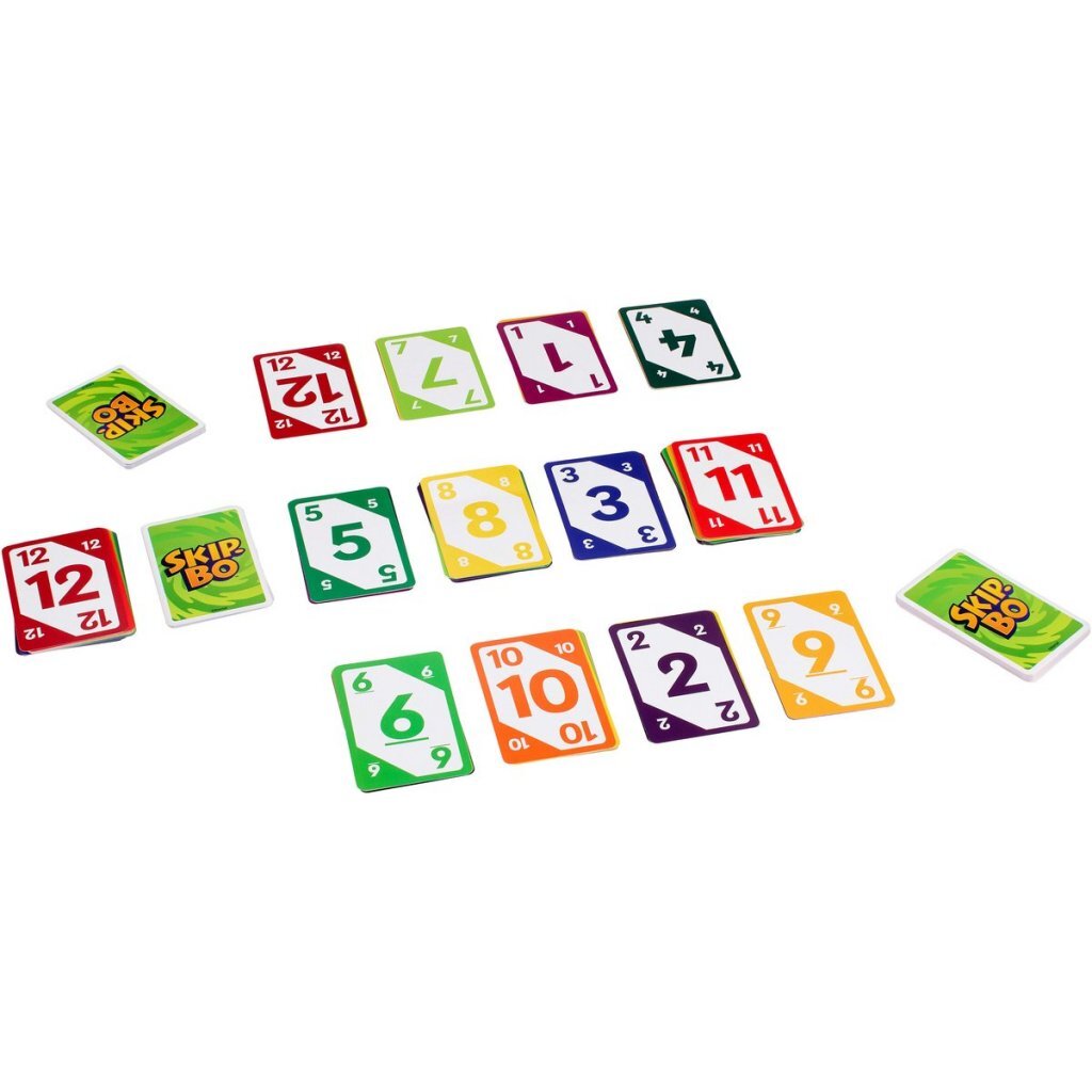 Mattel Skip-Bo - Card Game for 2-6 Players Aged 7+