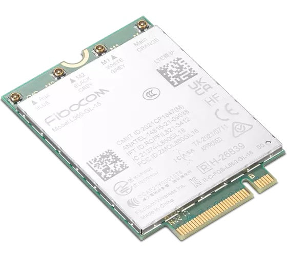 Lenovo Fibocom L860-GL-16 - Drahtloses Mobilfunkmodem - 4G LTE - M.2 Card - für ThinkPad L13 Gen 3, L13 Yoga Gen 3, L15 Gen 3, P16 Gen 1, T14s Gen 3, X13 Gen 3 (4XC1K04678) afbeelding 1
