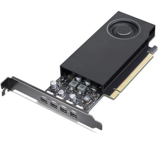 Lenovo NVIDIA RTX A1000 - Grafikkarten - RTX A1000 - 8GB GDDR6 - PCIe 4,0 x8 - 4 x Mini DisplayPort (4X61Q73041) afbeelding 1