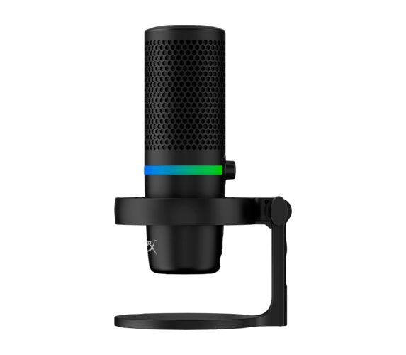 HyperX DuoCast - RGB USB Kondensatormikrofon, schwarz Für PC, PS5, PS4, Mac. Low-Profile-Shock Mount, Cardioid, Omnidirektional, Pop-Filter, Gain-Control, Gaming, Streaming, Podcasts, Twitch, YouTube, Discord (4P5E2AA) afbeelding 2