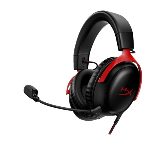 HP Inc. HyperX Cloud 3 - Headset - ohrumschließend - kabelgebunden - USB, 3,5 mm Stecker - Schwarz, Rot (727A9AA) afbeelding 2