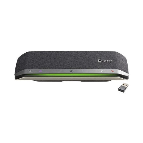 HP Poly Sync 40+M Microsoft Teams Certified Speakerphone - Mobiltelefon/PC - Schwarz - Silber - 55 dB - 1,05 m - IP64 - Berührung (77P36AA) afbeelding 2
