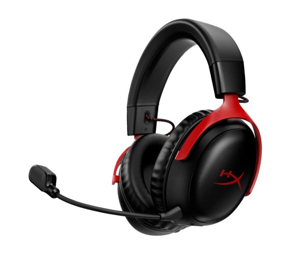 HP HyperX Cloud III Wireless  Gaming-Headset - Verkabelt & Kabellos - Gaming - 10 - 21000 Hz - 330 g - Kopfhörer - Schwarz - Rot (77Z46AA) afbeelding 2