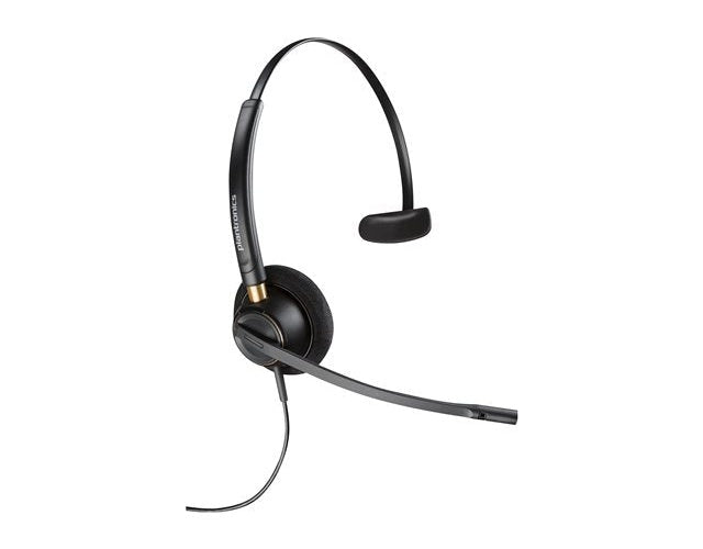 HP Inc. Poly EncorePro HW510 - EncorePro 500 series - Headset - On-Ear - kabelgebunden - 3,5 mm Stecker - Schwarz - Zertifiziert für Skype für Unternehmen, UC-zertifiziert (783Q2AA#ABB) afbeelding 1