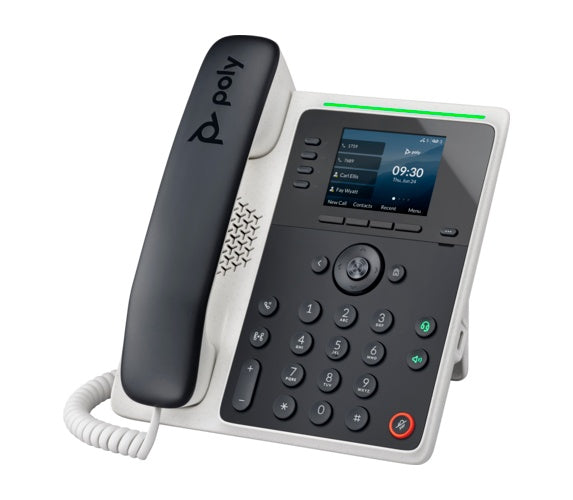 HP Poly Edge E220 - IP-Telefon - Schwarz - Kabelgebundenes Mobilteil - 4 Zeilen - IPS - 7,11 cm (2.8") (82M87AA) afbeelding 2
