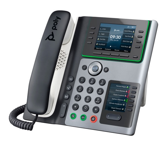 HP POLY VIDEO Poly Edge E450 - VoIP-Telefon mit Rufnummernanzeige/Anklopffunktion - dreiweg Anruffunktion - SIP, SDP (82M90AA) afbeelding 2