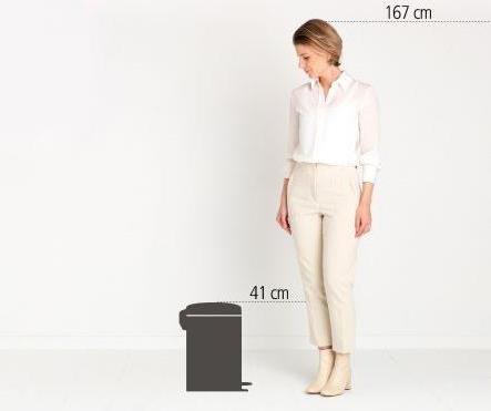 Brabantia NewIcon 12 L Round Trash Can Blue (202483)