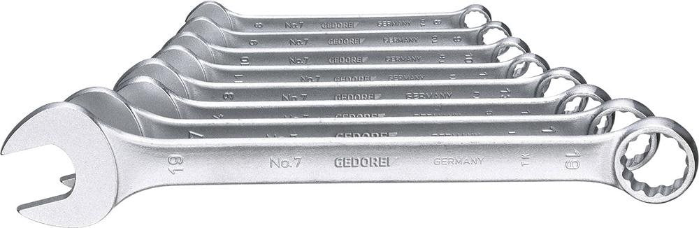 Gedore 8-piece Combination Wrench Set - 8-19 mm (6092850)