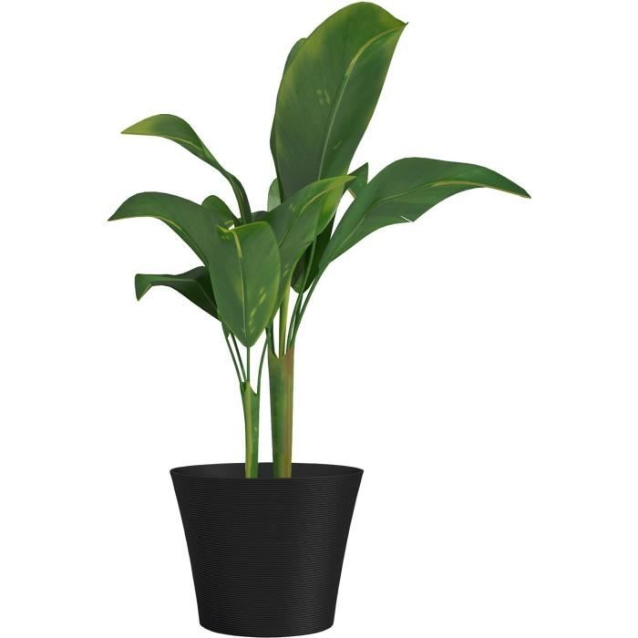 Flower Pot - GARDEN ID - Green Care Sense Black-Anthracite - 50 x 41 cm - - 100% recycled - UV and frost resistant