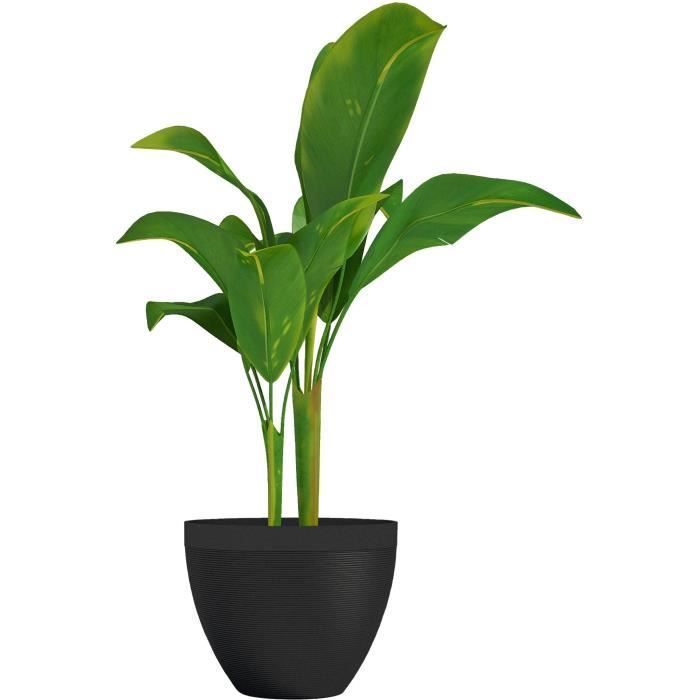 GARDEN ID Flower Pot - 40 x 31 cm - Black-Anther - - 100% Recycled