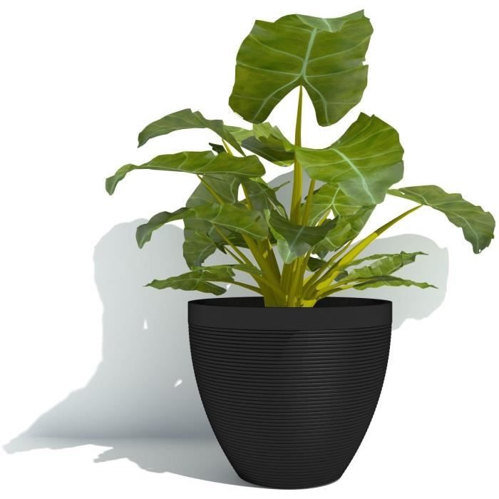 GARDEN ID Flower Pot - 40 x 31 cm - Black-Anther - - 100% Recycled
