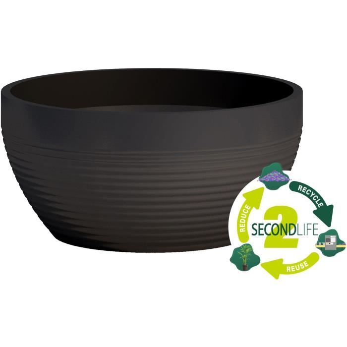 Garden ID Green Care Impact Bowl - 25 x 12 cm - Black-Anthracite