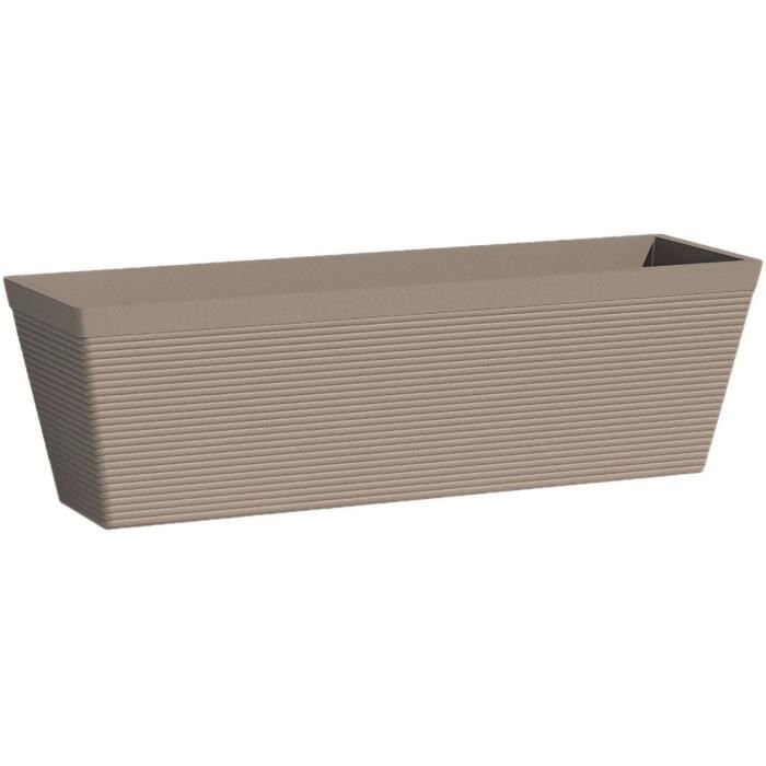 GARDEN ID Planter - Green Care Impact Taupe - 50 x 16 x 16 cm - - 100% Recycled - UV/Frost Resistant