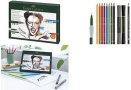 FABER-CASTELL Aquarell-Set Discovery, 12-teilig Künstleraquarellprodukte zum Experimentieren - 1 Stück (117520)