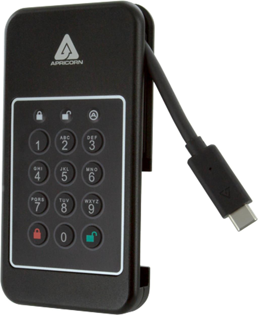 Apricorn Aegis NVX - SSD - 1 TB - USB 3.2 Gen 2 - TAA-konform (ANVX-1TB)