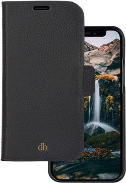 dbramante1928 New York Flip Case for Mobile Phone 2-in-1 Full Grain Leather Night Black for Apple iPhone 11, XR NY11PBBL5562