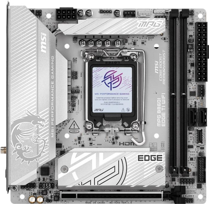 MSI MPG B860I EDGE TI WIFI - Mini-ITX Motherboard 7E43-001R