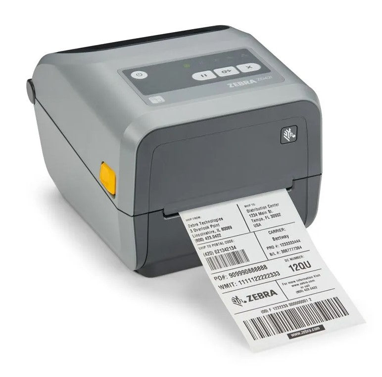 Zebra ZD421c Label Printer Thermal Transfer Roll 11.2 cm 203 dpi USB 2.0, USB Host, NFC, Bluetooth LE - Grey (ZD4A042-C0EM00EZ)