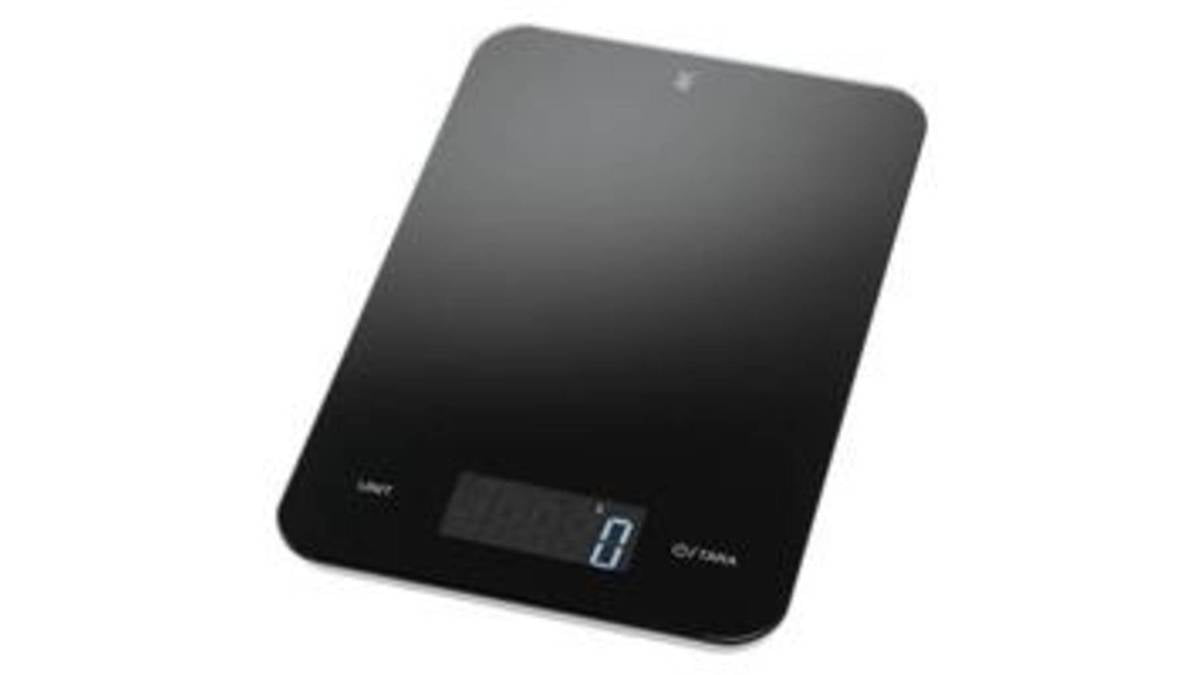 WMF Rectangular Electronic Kitchen Scale Black - Digital Scale (06 0873 6040)