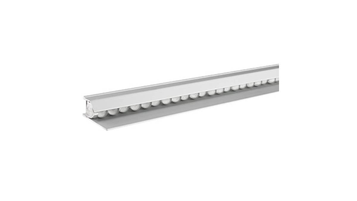 magnetoplan Catch-Ball Clamping Rail - 600 mm - Plastic - White - for Notes, Photos, Drawings