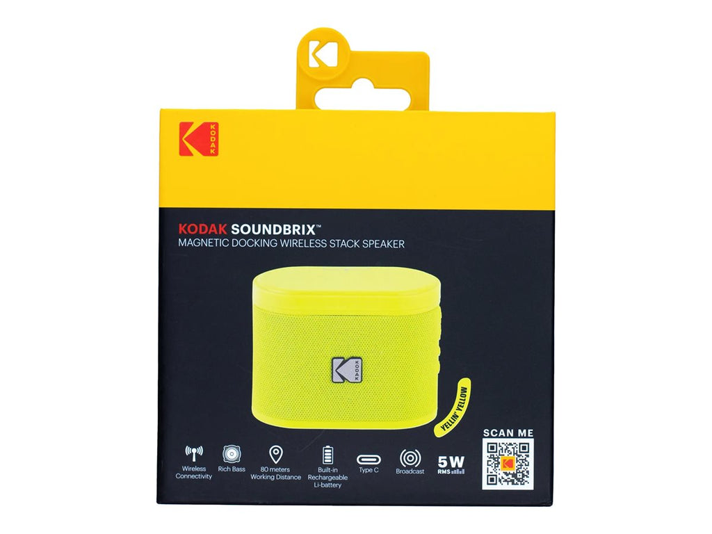 Kodak SoundBrix Wireless Stack Speaker Yellin´s Yellow (4895218338696)
