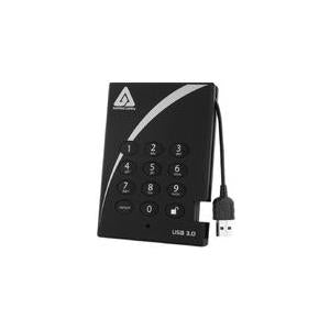 Apricorn Aegis Padlock A25-3PL256-500 - Encrypted External Hard Drive - 500 GB - USB 3.0 (Portable)