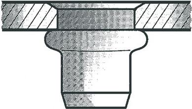 Gesipa Blind Rivet Nut M8x11x20 Standard KS 3.0-6.0 mm Pack of 100 1433708