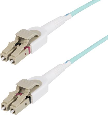 StarTech.com 5m (15ft) LC to LC (UPC) OM4 Switchable Fiber Optic Cable 50/125µm, 100G Networks, Toolless Polarity Switching, Low Insertion Loss - LSZH Fiber Patch Cord (450FBLCLC5SW) - Patch-Kabel - LC/UPC Multi-Modus (M) zu LC/UPC Multi-Mo