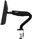 AOC AS110D0 - Desk Mount for LCD Display - Adjustable Arm - Aluminum Alloy - Black - Up to 68.6 cm (27")