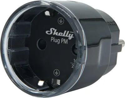 Shelly Plug PM Gen3 Black Smart WLAN Plug with Energy Monitoring, 16A, Bluetooth | Shelly_Plug_PM_Gen3_b