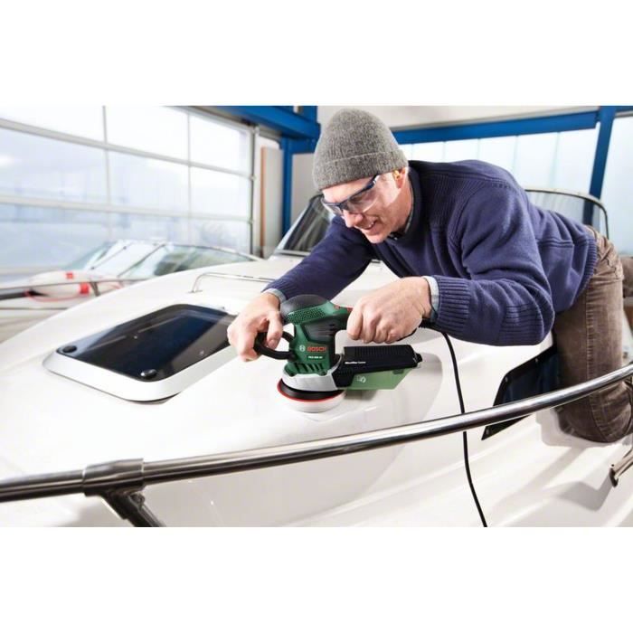 Bosch PEX 400 AE Corded Random Orbital Sander - 350W with Storage Case and Sandpaper