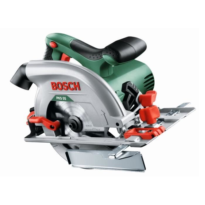 BOSCH PKS 55A Circular Saw with Dust Extraction Housing