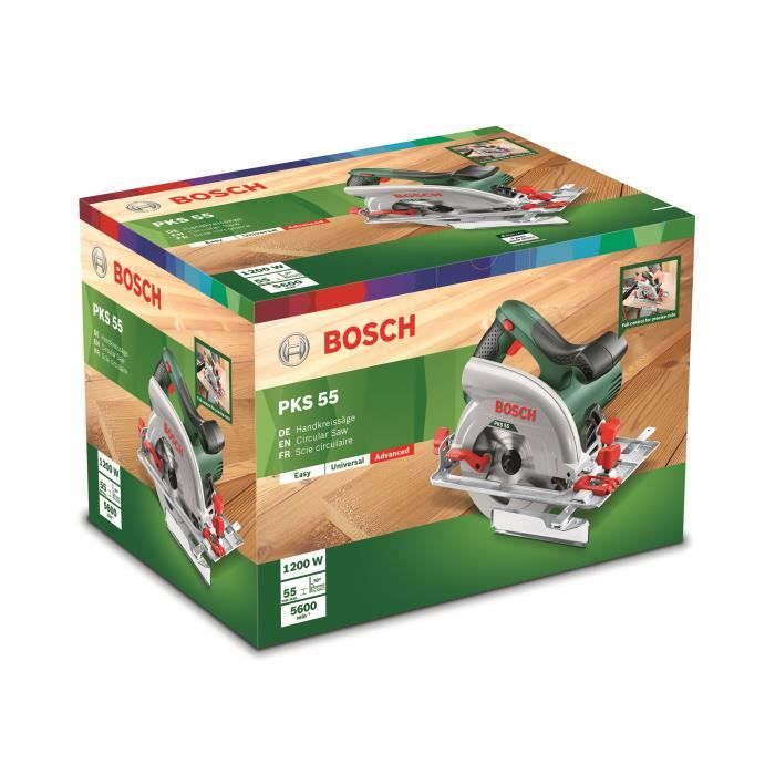 BOSCH PKS 55A Circular Saw with Dust Extraction Housing