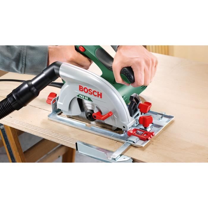 BOSCH PKS 55A Circular Saw with Dust Extraction Housing