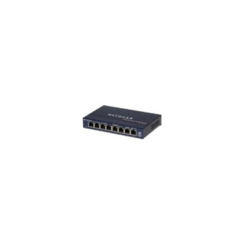 NETGEAR GS108 - Switch - 8 x 10/100/1000 - Desktop (GS108GE) afbeelding 1