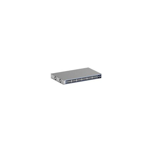 NETGEAR GS748T - V6 - Switch - L3 Lite - Smart - 48 x 10/100/1000 + 2 x Gigabit SFP + 2 x Kombi-Gigabit-SFP - Desktop, an Rack montierbar (GS748T-600EUS) afbeelding 1