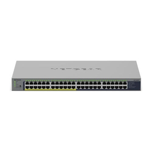 Netgear GS748PP - Switch - unmanaged - 24 x 10/100/1000 + 24 x 10/100/1000 (PoE+) (GS748PP-100EUS) afbeelding 1