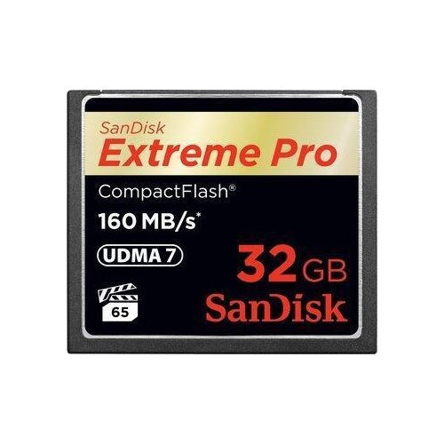 32 GB CompactFlash SANDISK EXTREME Pro 160MB/s SDCFXPS-032G (SDCFXPS-032G-X46) afbeelding 1
